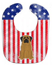 Load image into Gallery viewer, Patriotic USA Mastiff Baby Bib BB3013BIB