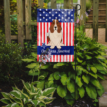 Load image into Gallery viewer, Patriotic USA Basset Hound Garden Flag - Outdoor Decorative Yard Flag