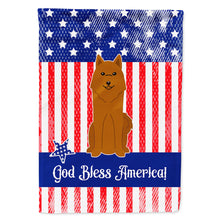 Load image into Gallery viewer, Patriotic USA Karelian Bear Dog Flag Canvas House Size BB3017CHF
