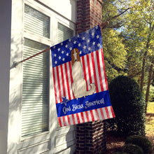 Load image into Gallery viewer, Patriotic USA Borzoi Flag Canvas House Size BB3018CHF