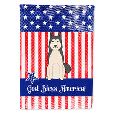 Load image into Gallery viewer, Patriotic USA West Siberian Laika Spitz Flag Canvas House Size BB3020CHF