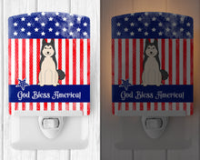 Load image into Gallery viewer, Patriotic USA West Siberian Laika Spitz Ceramic Night Light BB3020CNL