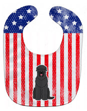 Load image into Gallery viewer, Patriotic USA Black Russian Terrier Baby Bib BB3021BIB