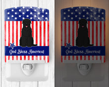 Load image into Gallery viewer, Patriotic USA Black Russian Terrier Ceramic Night Light BB3021CNL