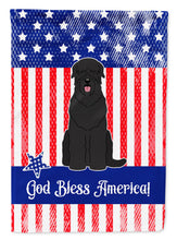 Load image into Gallery viewer, Patriotic USA Black Russian Terrier Garden Flag - Outdoor Decorative Yard Flag
