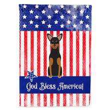 Load image into Gallery viewer, Patriotic USA Manchester Terrier Flag Canvas House Size BB3023CHF