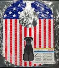 Load image into Gallery viewer, Patriotic USA Standard Schnauzer Black Baby Bib BB3027BIB