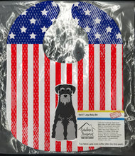 Load image into Gallery viewer, Patriotic USA Standard Schnauzer Black Grey Baby Bib BB3029BIB