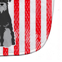 Load image into Gallery viewer, Patriotic USA Standard Schnauzer Black Grey Baby Bib BB3029BIB