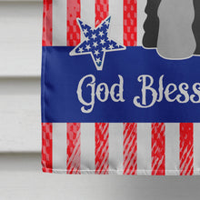 Load image into Gallery viewer, Patriotic USA Standard Schnauzer Black Grey Flag Canvas House Size BB3029CHF