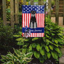Load image into Gallery viewer, Patriotic USA Standard Schnauzer Black Grey Garden Flag - Outdoor Decorative Yard Flag
