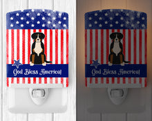 Load image into Gallery viewer, Patriotic USA Greater Swiss Mountain Dog Ceramic Night Light BB3032CNL