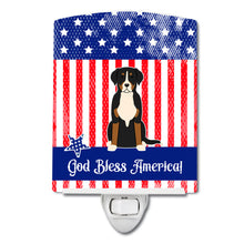 Load image into Gallery viewer, Patriotic USA Greater Swiss Mountain Dog Ceramic Night Light BB3032CNL