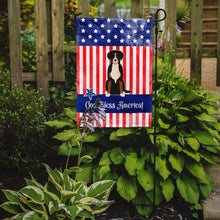 Load image into Gallery viewer, Patriotic USA Greater Swiss Mountain Dog Garden Flag - Outdoor Decorative Yard Flag