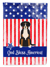 Load image into Gallery viewer, Patriotic USA Greater Swiss Mountain Dog Garden Flag - Outdoor Decorative Yard Flag