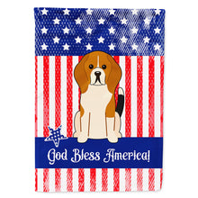 Load image into Gallery viewer, Patriotic USA Beagle Tricolor Flag Canvas House Size BB3035CHF