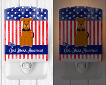 Load image into Gallery viewer, Patriotic USA Airedale Ceramic Night Light BB3036CNL