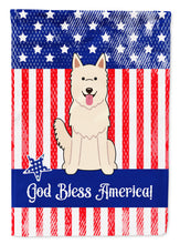 Load image into Gallery viewer, Patriotic USA White German Shepherd Garden Flag - Outdoor Decorative Yard Flag