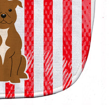 Load image into Gallery viewer, Patriotic USA Staffordshire Bull Terrier Brown Baby Bib BB3042BIB