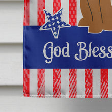 Load image into Gallery viewer, Patriotic USA Staffordshire Bull Terrier Brown Flag Canvas House Size BB3042CHF