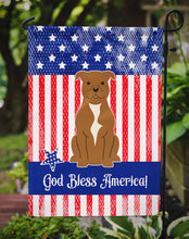 Load image into Gallery viewer, Patriotic USA Staffordshire Bull Terrier Brown Garden Flag - Outdoor Decorative Yard Flag BB3042GF
