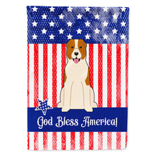 Load image into Gallery viewer, Patriotic USA Central Asian Shepherd Dog Flag Canvas House Size BB3044CHF