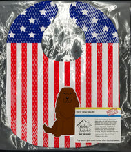 Load image into Gallery viewer, Patriotic USA Caucasian Shepherd Dog Baby Bib BB3045BIB