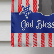 Load image into Gallery viewer, Patriotic USA Miniature Schanuzer Black Flag Canvas House Size BB3046CHF