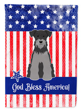 Load image into Gallery viewer, Patriotic USA Miniature Schanuzer Black Silver Garden Flag - Outdoor Decorative Yard Flag