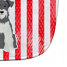 Load image into Gallery viewer, Patriotic USA Miniature Schanuzer Salt and Pepper Baby Bib BB3049BIB