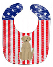 Load image into Gallery viewer, Patriotic USA Yellow Labrador Baby Bib BB3050BIB