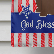 Load image into Gallery viewer, Patriotic USA Chocolate Labrador Flag Canvas House Size BB3051CHF