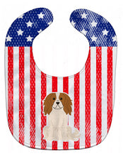 Load image into Gallery viewer, Patriotic USA Cavalier Spaniel Baby Bib BB3053BIB