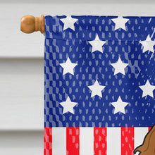 Load image into Gallery viewer, Patriotic USA Cavalier Spaniel Flag Canvas House Size BB3053CHF