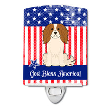 Load image into Gallery viewer, Patriotic USA Cavalier Spaniel Ceramic Night Light BB3053CNL