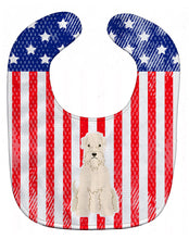 Load image into Gallery viewer, Patriotic USA Soft Coated Wheaten Terrier Baby Bib BB3056BIB