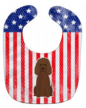 Load image into Gallery viewer, Patriotic USA Irish Water Spaniel Baby Bib BB3058BIB