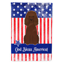 Load image into Gallery viewer, Patriotic USA Irish Water Spaniel Flag Canvas House Size BB3058CHF