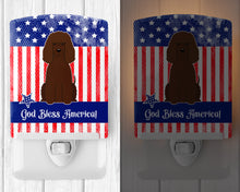 Load image into Gallery viewer, Patriotic USA Irish Water Spaniel Ceramic Night Light BB3058CNL