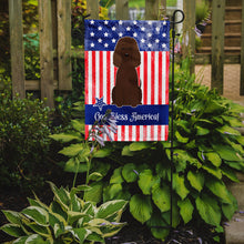 Load image into Gallery viewer, Patriotic USA Irish Water Spaniel Garden Flag - Outdoor Decorative Yard Flag