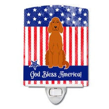Load image into Gallery viewer, Patriotic USA Irish Setter Ceramic Night Light BB3059CNL