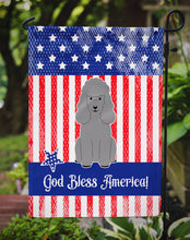 Load image into Gallery viewer, Patriotic USA Poodle Silver Garden Flag - Outdoor Decorative Yard Flag