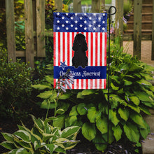 Load image into Gallery viewer, Patriotic USA Poodle Black Garden Flag - Outdoor Decorative Yard Flag