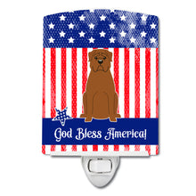 Load image into Gallery viewer, Patriotic USA Dogue de Bourdeaux Ceramic Night Light BB3068CNL