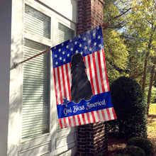 Load image into Gallery viewer, Patriotic USA Bouvier des Flandres Flag Canvas House Size BB3069CHF