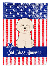 Load image into Gallery viewer, Patriotic USA Bichon Frise Garden Flag - Outdoor Decorative Yard Flag