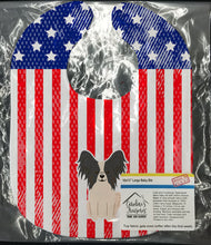 Load image into Gallery viewer, Patriotic USA Papillon Black White Baby Bib BB3071BIB