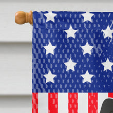Load image into Gallery viewer, Patriotic USA Papillon Black White Flag Canvas House Size BB3071CHF