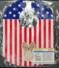 Load image into Gallery viewer, Patriotic USA Papillon Sable White Baby Bib BB3072BIB