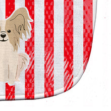 Load image into Gallery viewer, Patriotic USA Papillon Sable White Baby Bib BB3072BIB